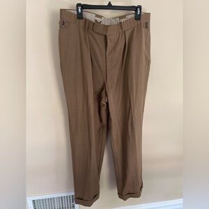 Alan Flusser Custom Brown Pants size 38